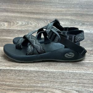 Chaco Z2 Vibram Sport Sandals Women's 6 Classic Black Gray Zig Zag Adjustable